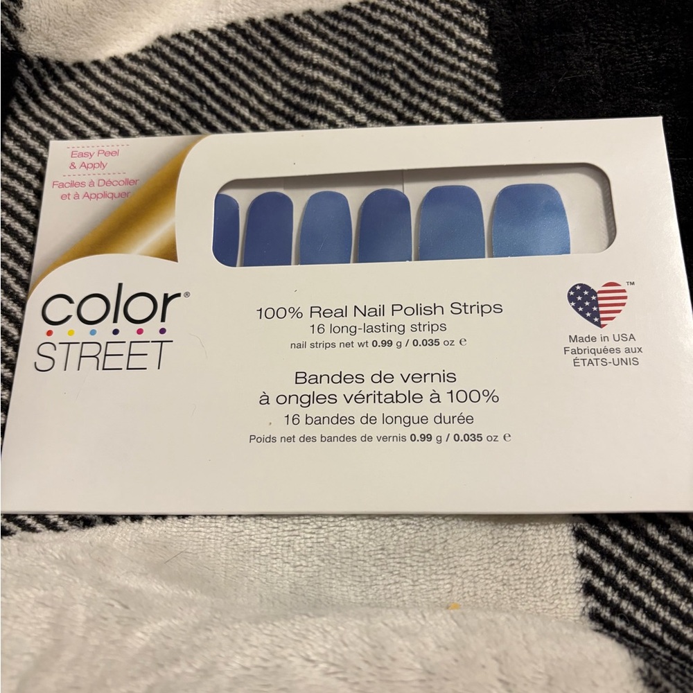 Color Street Blue Nail Strips STROBE LIGHTS